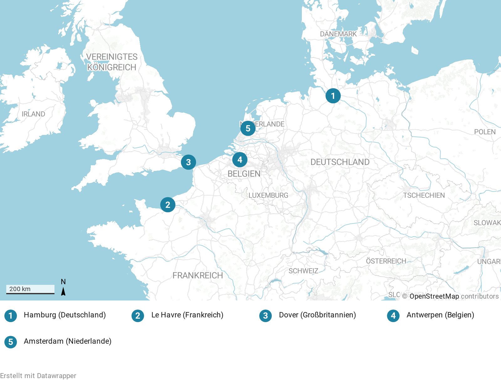 Route: Westeuropa mit AIDAblu