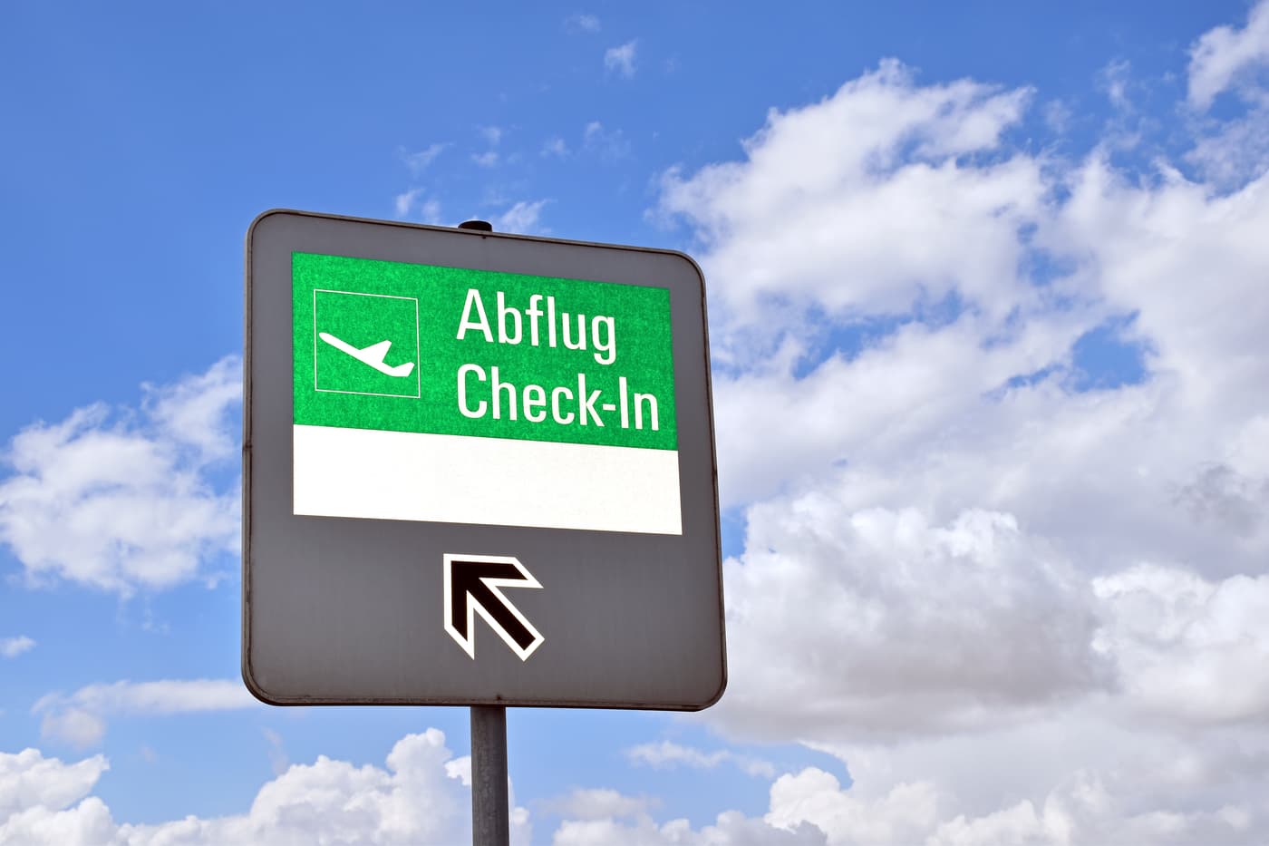 Auf dem Weg zum Abflug