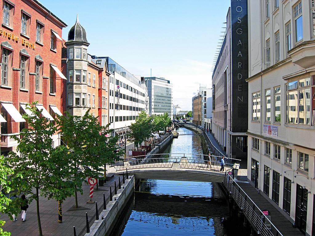 Flüsschen Å in Aarhus (Dänemark)