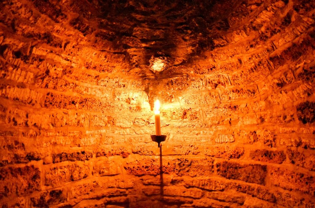 Krypta der evangelischen Vor Frue Kirke in Aarhus (Dänemark)