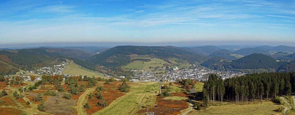 Blick vom Ettelsberg auf Willingen im Sauerland