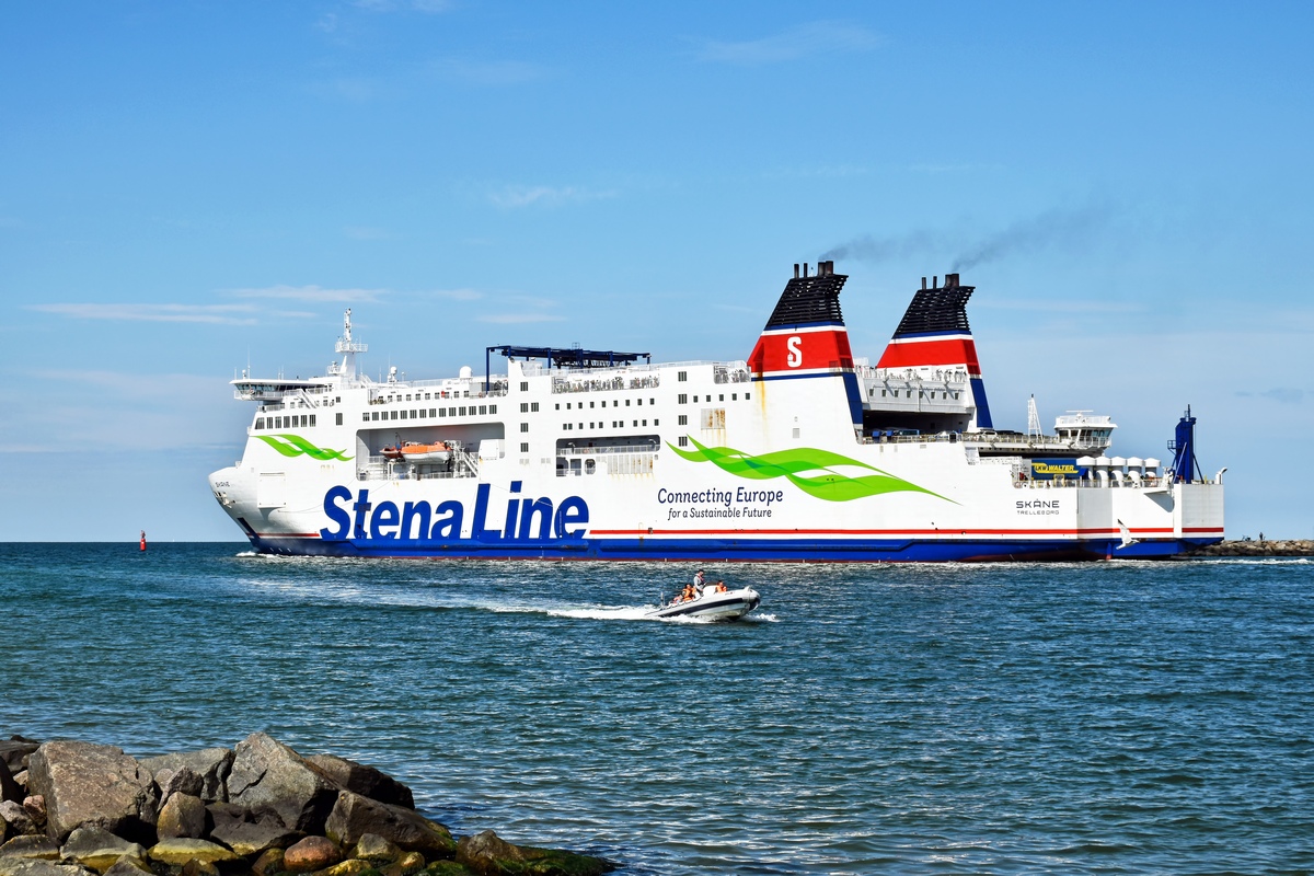 Fähre M/S SKÅNE der Reederei Stena Line in Warnemünde